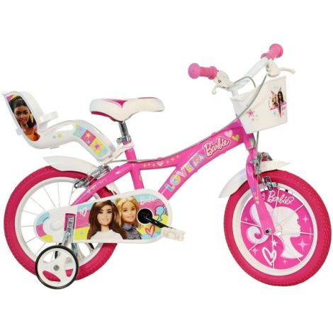 Bicicleta copii 4-6 ani, 16 inch, Barbie, Dino Bikes DB616G02BA - imagine 8